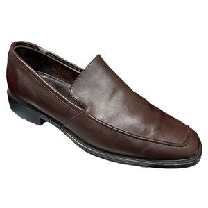 Rockport Men's Brown Leather Slip On Loafers Size 12